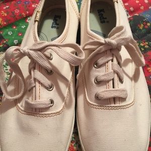 Vintage Cream Canvas Keds Sneakers